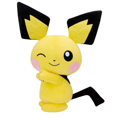 Officiële Pokemon knuffel Pichu mofugutto +/- 50cm Banpresto hopepita